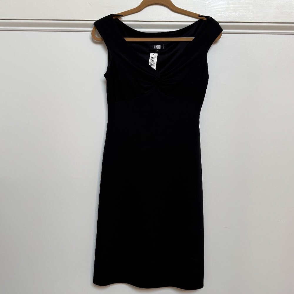 NWT - LAUNDRY by Shelli Segal - Black Off Shoulder Dress - Size 2